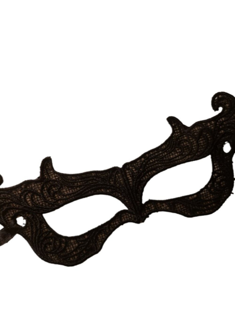 Black Venetian Lace Eye Mask Mardi Gras Carnival Masquerade Cosplay